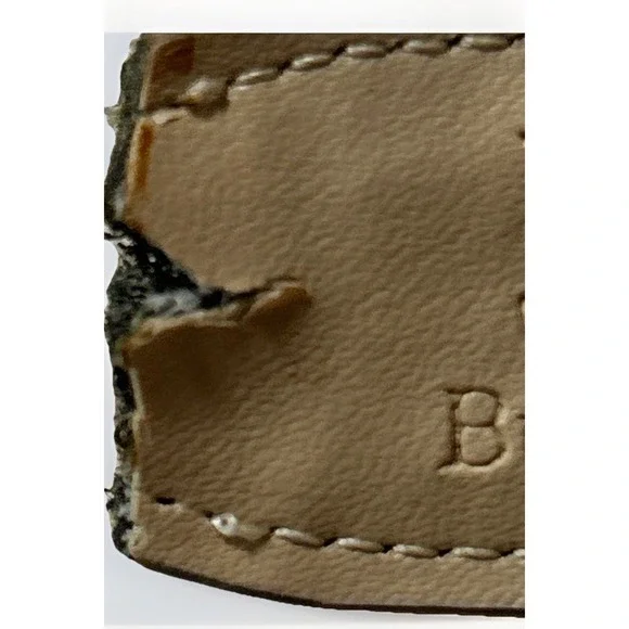 BURBERRY Canvas Belt Nova Check Plaid Made in Italy D-Ring Size 32 See Pics - Picture 7 of 9